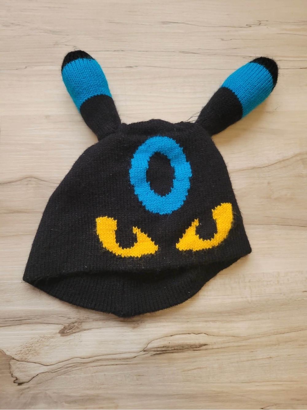 Black Handmade Knit Pokémon Beanie